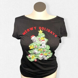Meowy Holidays Tee Size XXL 